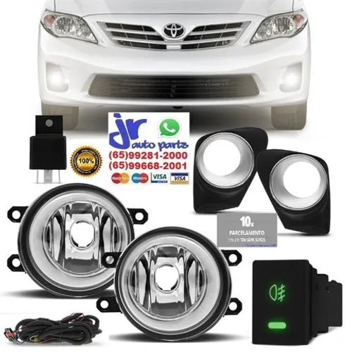 Kit Farol de Milha Corolla 12 13 14 Auxiliar Neblina