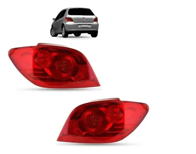 Par Lanterna Traseira Peugeot 307 Hatch 2007 2008 a 2012