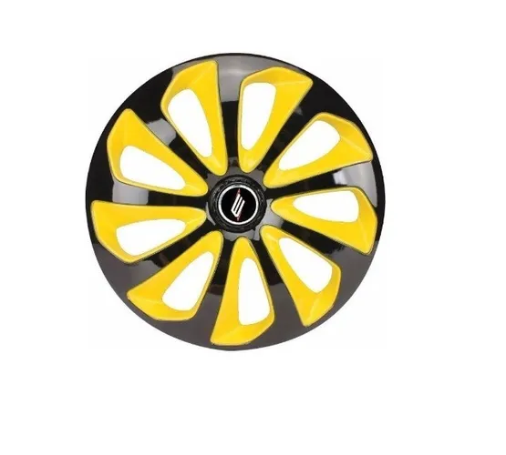 Calota Esportiva Aro 15 Elitte Universal linha Velox Elitte calota amarelo
