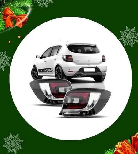 Lanterna Traseira Renault Sandero Stepway Preta Fitam Ano:2015 até 2019