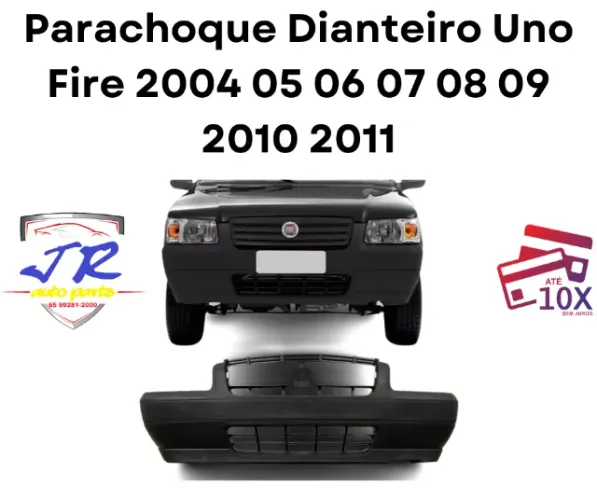 Parachoque Dianteiro Uno Fire 2004 05 06 07 08 09 2010 2011
