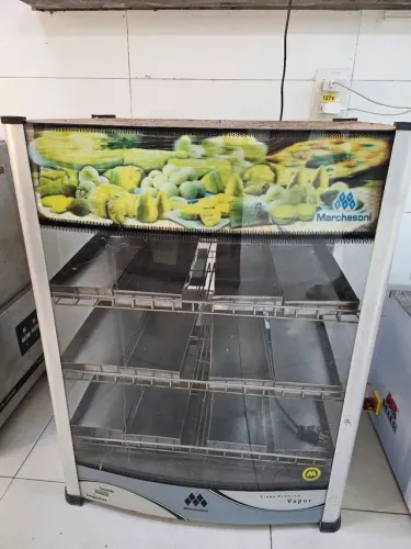 Estufa vitrine para salgados