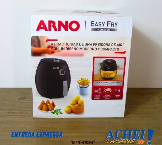 Air Fryer 3,2L Arno Easy Fry Preto - Novo 