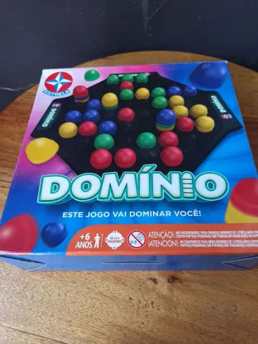 JOGO DOMÍNIO ESTRELA. JOGO TABULEIRO DE ESTRATÉGIA. FALTA APENAS O MANUAL DE REGRAS.