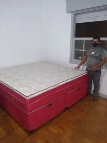Colchão king size e box bau Promoção!