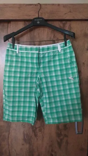 Bermuda Puma Sport Lifestyle Xadrez Verde Masculino tamanho P Nova !