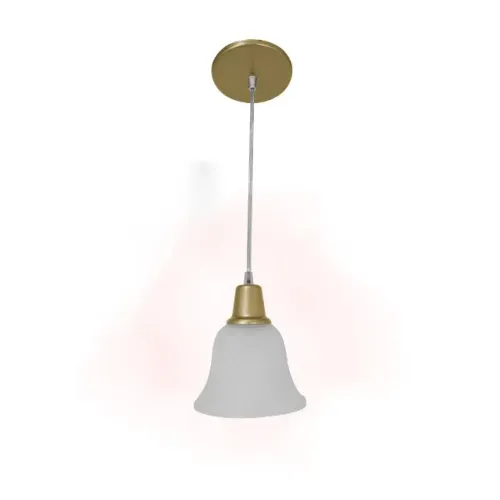 Luminária Sino Redondo Luxo Sala Quarto Escrtório Elegance - Pronta Entrega
