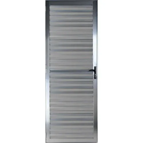 Porta palheta 2,10x80 lado ESQUERDO no alumínio brilhante 