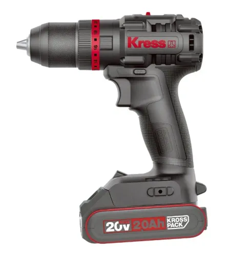 PARAFUSADEIRA IMPACTO BRUSHLESS 60NM 2VEL 20V C/2BAT 2AH-Kress