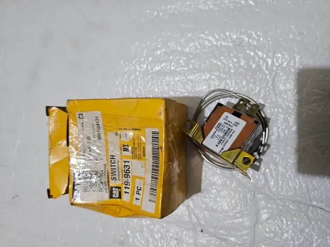 Pa carregadeira trator esteira retro caterpillar termostato ar cond novo original 1199631