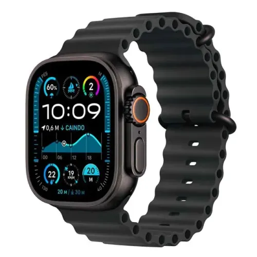 Apple Watch Ultra 2 (GPS + Cellular 49mm) Caixa Preta de Titânio com Pulseira Oceano