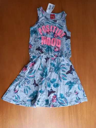Vestido Infantil Estampado com Mensagem Positiva
