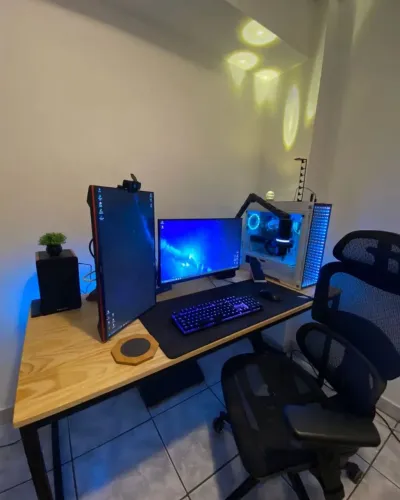 ?Promo Mesa industrial Gamer industrial móveis <br>