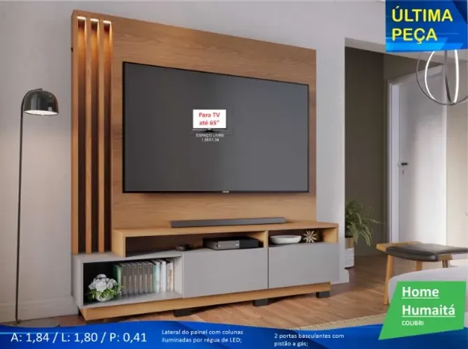Estante Home para Sala Rack e Painel RN - Entrega e Monta