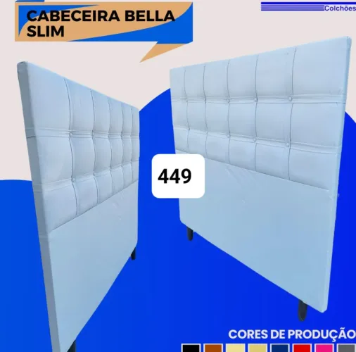 Cabeceira Bella Slim - Conforto e Design para seu Quarto