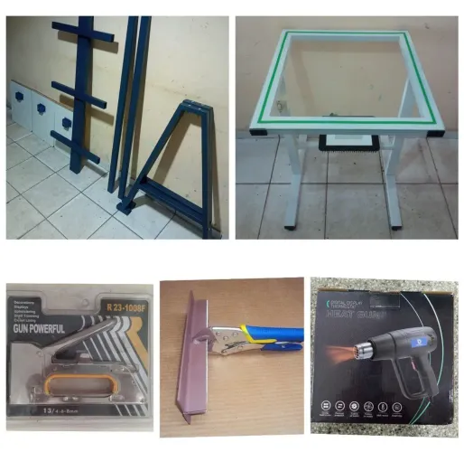 SERIGRAFIA EQUIPAMENTO PARA IMPRESSÃO DE CAMISETAS COMPLETO PRONTO PARA USAR ACEITAMOS