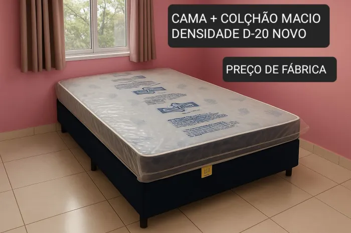 QUEIMA DE ESTOQUE cama casal nova com colchão 