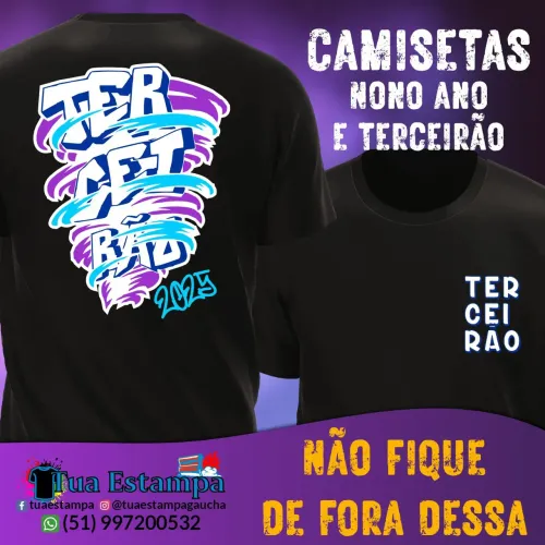Camisetas para Formatura Terceirão 