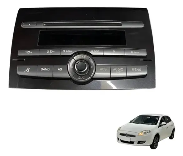 Radio Cd Player Comando Som Fiat Bravo 2011 2012 Essence