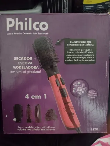 Secador+Escova Modeladora Philco