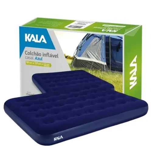Colchão Casal Azul 191X137X22Cm - Kala