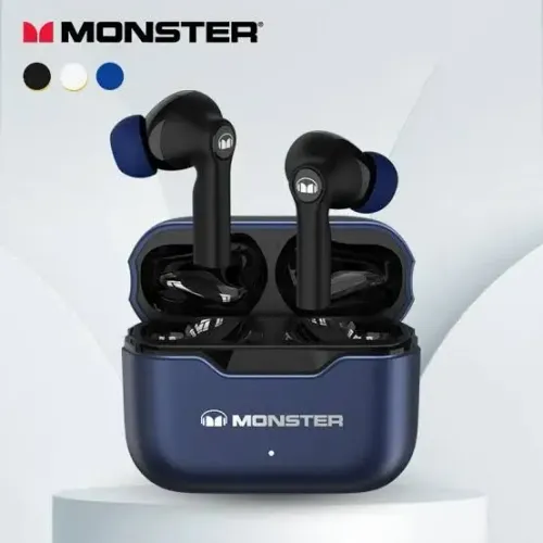 Monster kxt 02 Tws-fone intra-auricular Azul metálico Bluetooth 5.3 PROMOÇÃO