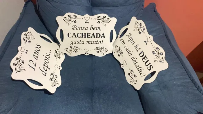 Plaquinhas para casamento!