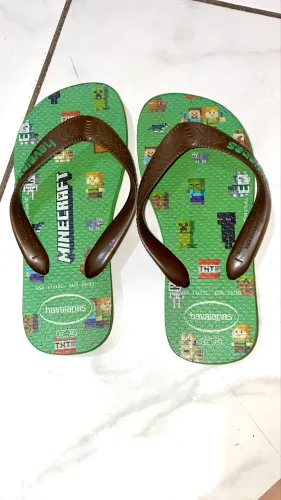 Havaiana Minecraft tamanho 27/28