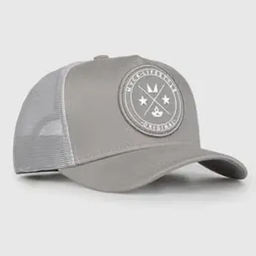 Boné Trucker Brasão Cinza com Tela MVCK