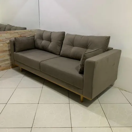 Sofá 4 lugares 2.20 super confortável - espuma D.28 selada pro 