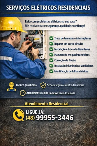 SERVIÇOS ELÉTRICOS RESIDENCIAIS ?