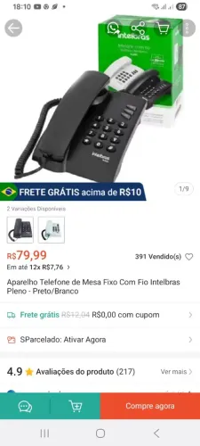 Telefono intelbras