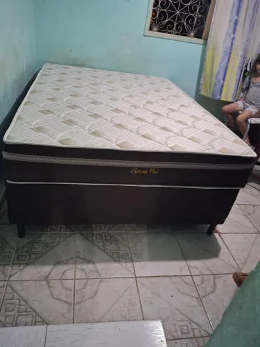 Cama Box Spring Flex molas ensacadas espuma selada tecido em malha fria super confortável 