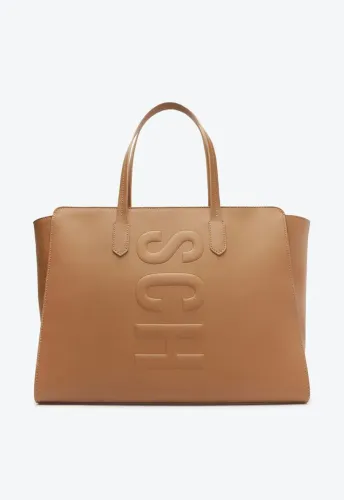 Bolsa seminova Schultz Shopping Grande Tassy Corrente Marrom