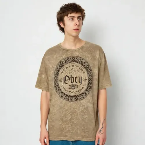 Camiseta Obey Propaganda Worldwide - Eco Dry Marmorizada - Tam. M