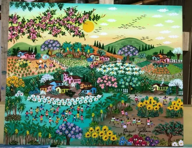 Raquel gallena tema natureza medida 50x40 
