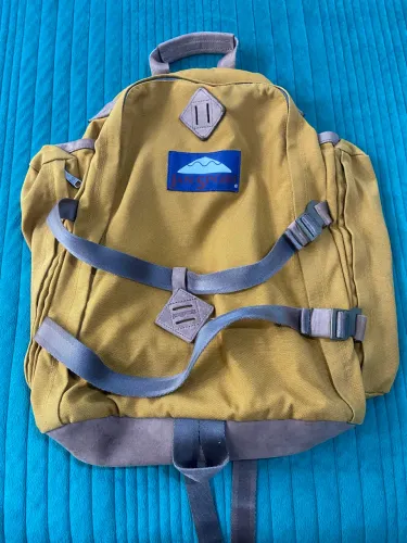 Jansport leve mochila mostarda Vintage Retro