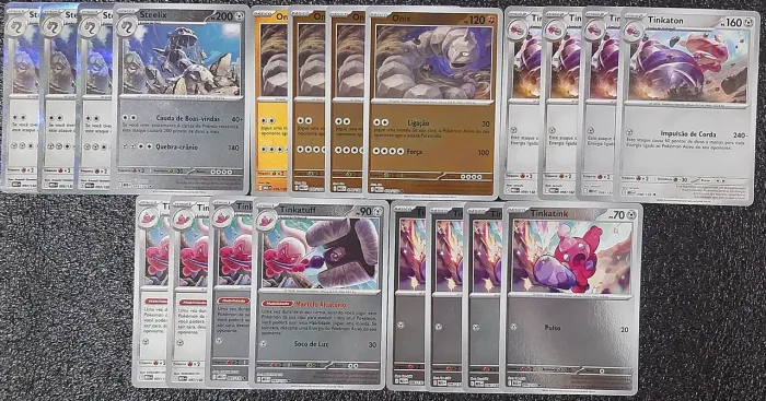 Deck steelix cartas originais de pokémon