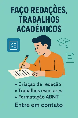 Redações, Trabalhos Acadêmicos e Escolares - Ensino Técnico e Superior