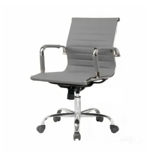 Cadeira Diretor Charles Eames Esteirinha Cinza Design Moderno Conforto Escritório 32880