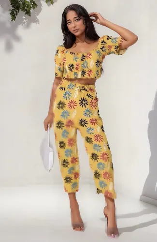 Conjunto feminino estampado 