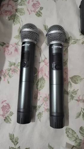 Sistema Microfone Sem Fio 4 Canais UHF - Phoenix Pro - vendas só para Salvador-BA