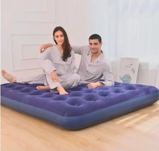 Colchão inflável + Bomba manual