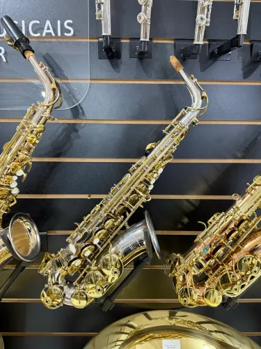 Saxofone Alto Tokai Niquelado com laq