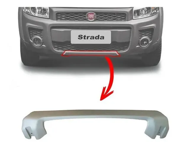Aplique Parachoque Fiat Strada Working 2014 A 2019