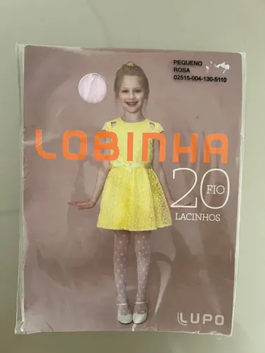 Meia Calça Infantil Lupo - Lacinhos - tamanho P