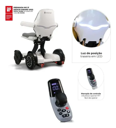 Cadeira de Rodas Elétrica e Motorizada Spacemed Robótica.