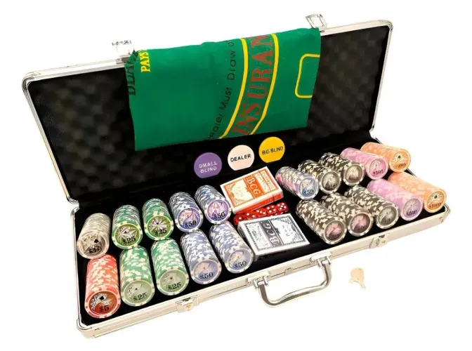 Maleta de Poker 500 fichas
