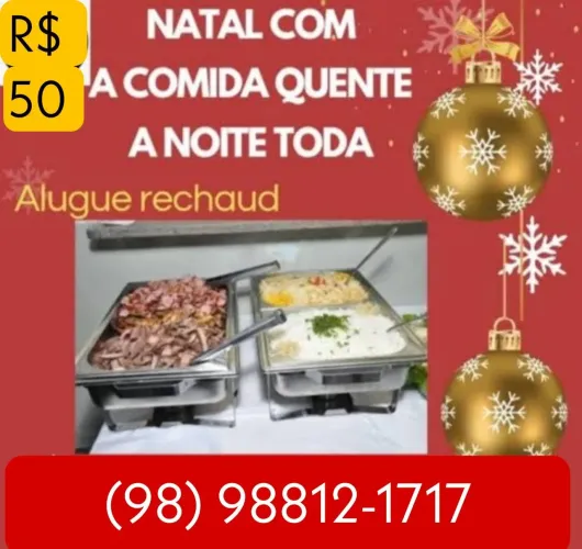 Locação Réchaud manter alimentos quente