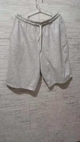Shorts de Moletom Cinza - Unissex